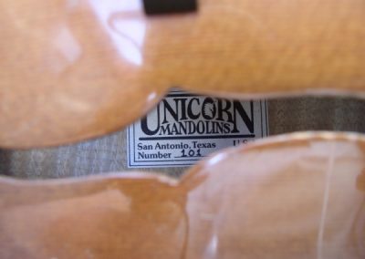 Unicorn Mandolin No. 101 Label